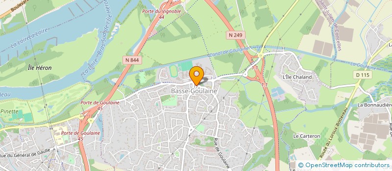 localisation de l'entreprise MADAME SANDRINE FAVREAU à BASSE-GOULAINE