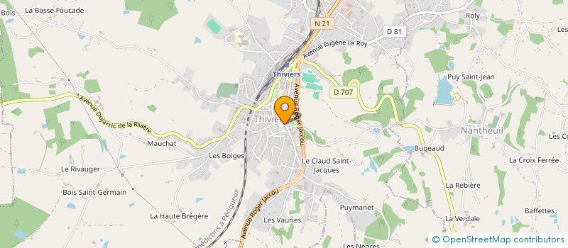 localisation de l'entreprise MADAME SANDRINE FAYOL à THIVIERS