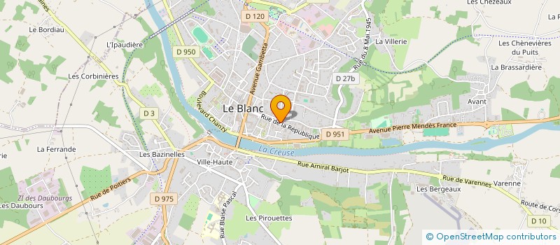 localisation de l'entreprise MADAME SANDRINE FEIGNON à LE BLANC