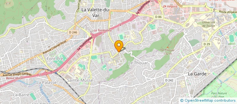 localisation de l'entreprise MADAME SANDRINE FEMENIAS à LA VALETTE-DU-VAR