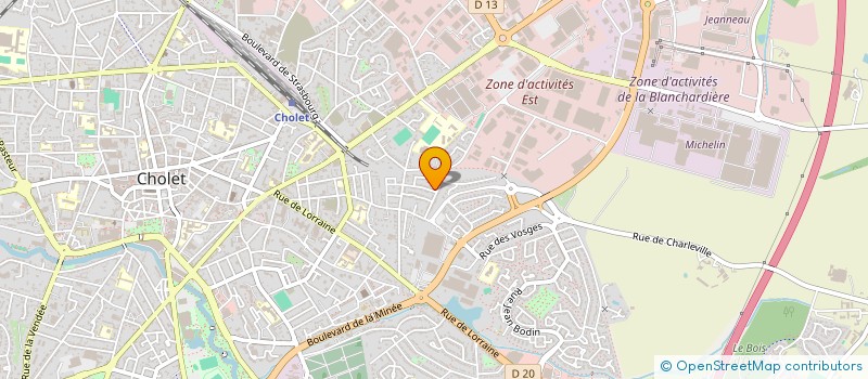 localisation de l'entreprise MADAME SANDRINE FERNANDES à CHOLET