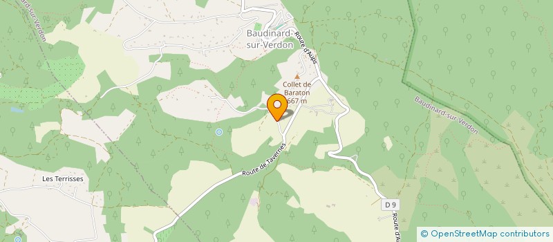 localisation de l'entreprise MADAME SANDRINE FERNANDEZ à BAUDINARD-SUR-VERDON