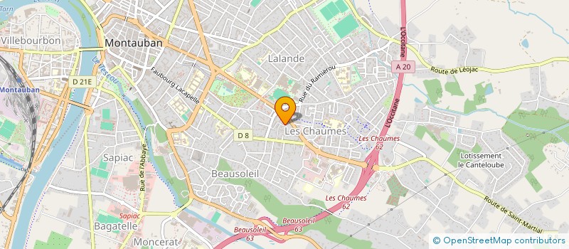 localisation de l'entreprise MADAME SANDRINE FERREIRA  MONTAUBAN