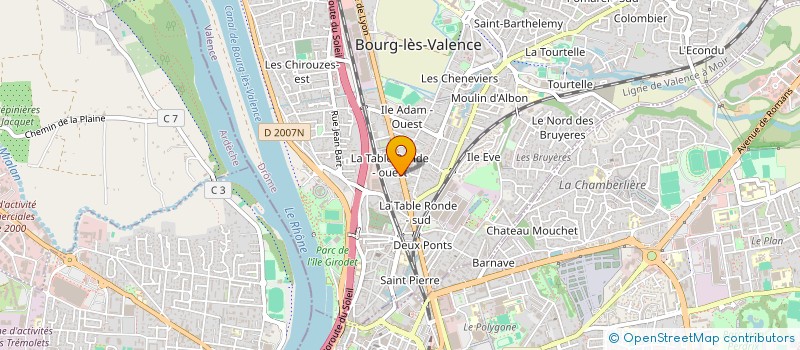 localisation de l'entreprise MADAME SANDRINE FERREIRA  BOURG-LES-VALENCE