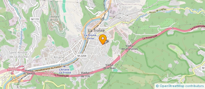 localisation de l'entreprise MADAME SANDRINE FERRER à LA TRINITE