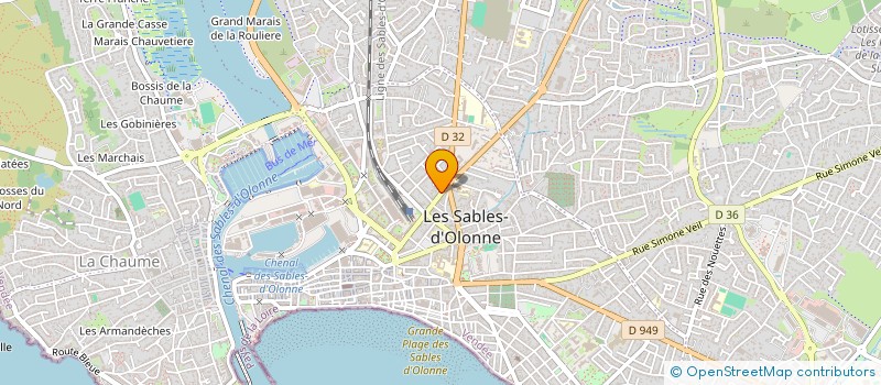 localisation de l'entreprise MADAME SANDRINE FERRON à LES SABLES D'OLONNE