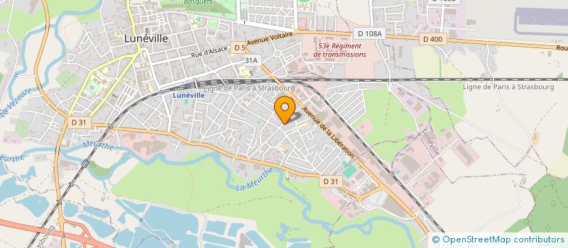 localisation de l'entreprise MADAME SANDRINE FERSTLER  LUNEVILLE