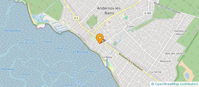 localisation de l'entreprise MADAME SANDRINE FIACRE  ANDERNOS-LES-BAINS