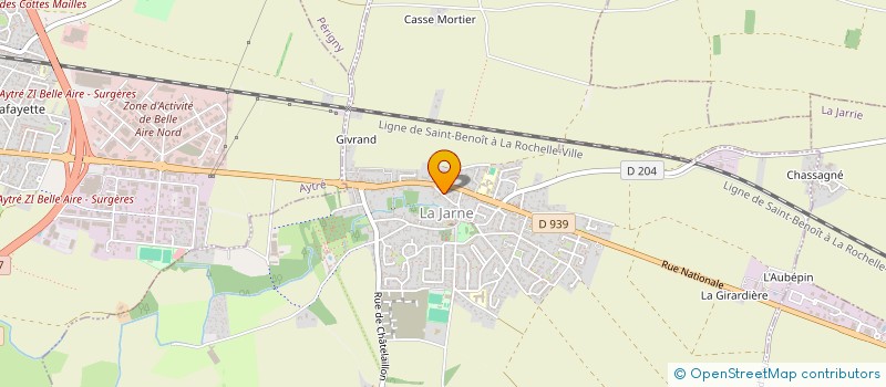 localisation de l'entreprise MADAME SANDRINE FICOT  LA JARNE