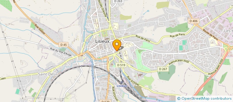 localisation de l'entreprise MADAME SANDRINE FILY à LISIEUX