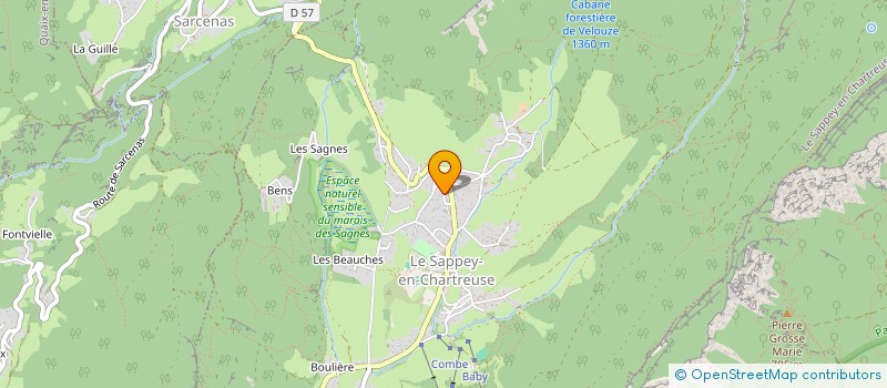 localisation de l'entreprise MADAME SANDRINE FIORINI  LE SAPPEY-EN-CHARTREUSE