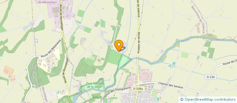 localisation de l'entreprise MADAME SANDRINE FLANDIN  BEAUMONT-LES-VALENCE