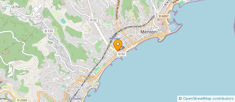 localisation de l'entreprise MADAME SANDRINE FLURY à MENTON