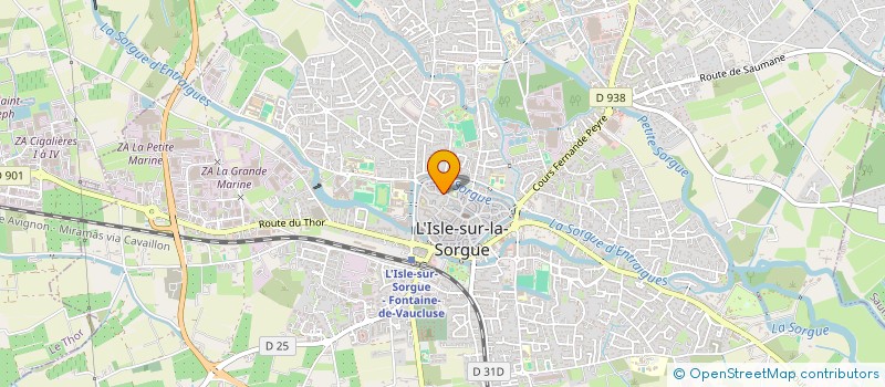 localisation de l'entreprise MADAME SANDRINE FOGGIAROLI à L'ISLE-SUR-LA-SORGUE