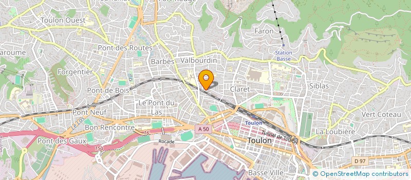 localisation de l'entreprise MADAME SANDRINE FOGU  TOULON