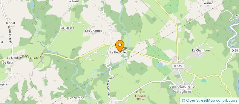 localisation de l'entreprise MADAME SANDRINE FOLTZER  SAINT-LAURENT-LES-EGLISES