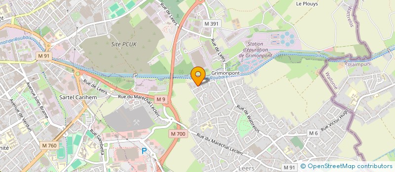 localisation de l'entreprise MADAME SANDRINE FONTAINE  LEERS