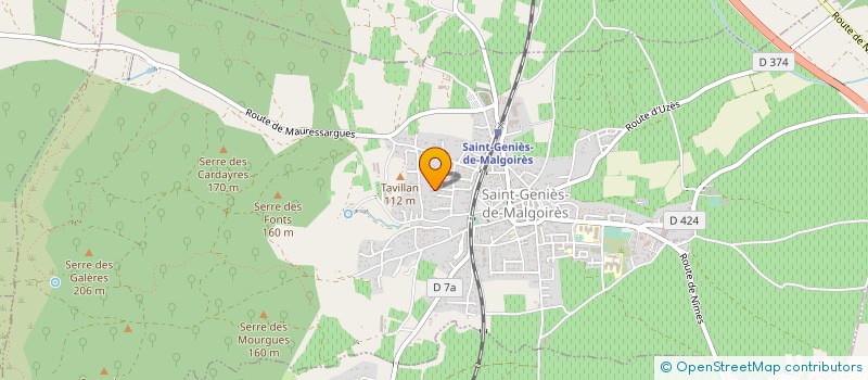 localisation de l'entreprise MADAME SANDRINE FORTIN  SAINT-GENIES-DE-MALGOIRES