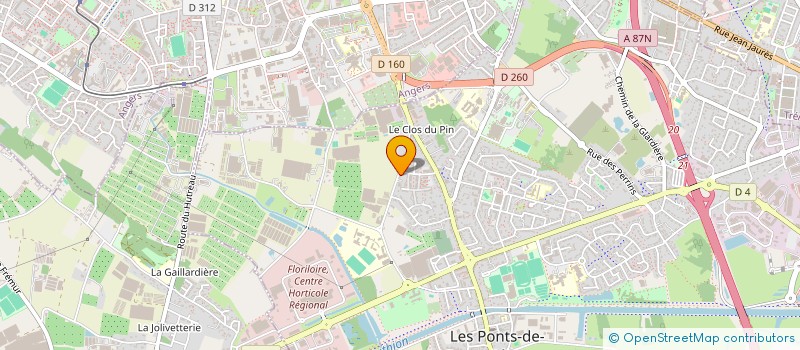 localisation de l'entreprise MADAME SANDRINE FOUGEREUSE à LES PONTS-DE-CE