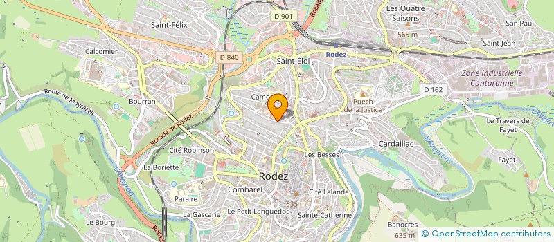 localisation de l'entreprise MADAME SANDRINE FOULQUIER à RODEZ