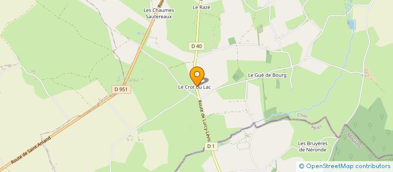 localisation de l'entreprise MADAME SANDRINE FOUQUET  SANCOINS