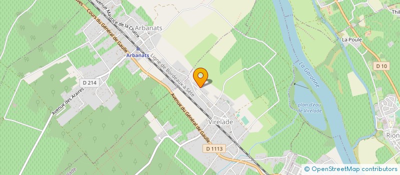 localisation de l'entreprise MADAME SANDRINE FOURDRIN  VIRELADE