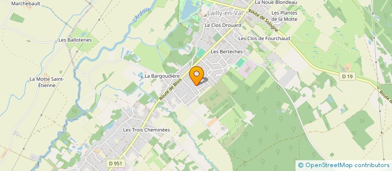 localisation de l'entreprise MADAME SANDRINE FOURGEUX à LAILLY-EN-VAL