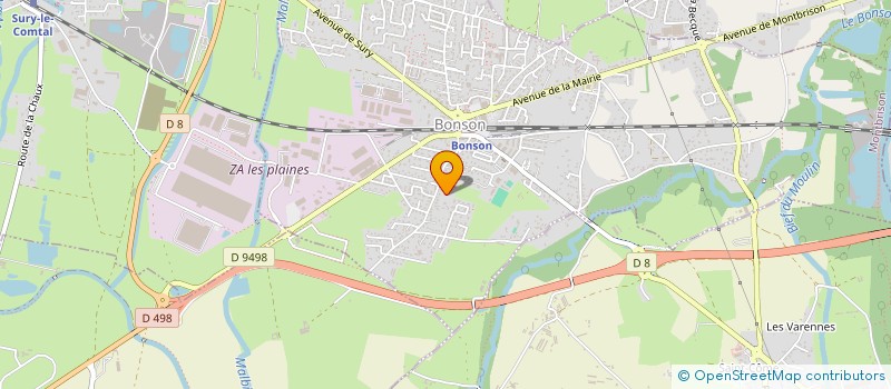 localisation de l'entreprise MADAME SANDRINE FOURNIER  SAINT-CYPRIEN