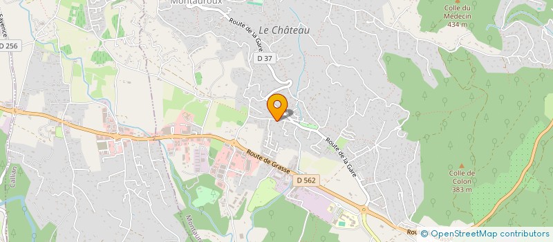 localisation de l'entreprise MADAME SANDRINE FRAGNAUD  MONTAUROUX