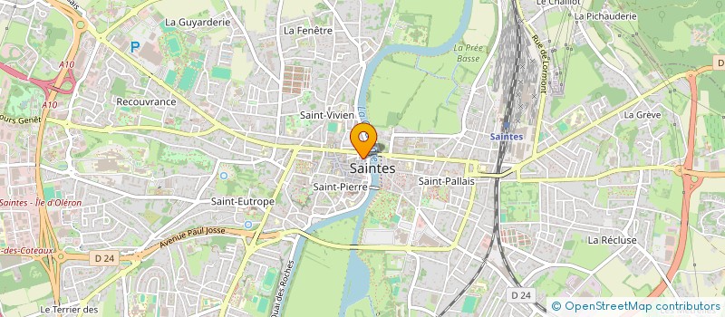 localisation de l'entreprise MADAME SANDRINE FRANCISCO  SAINTES