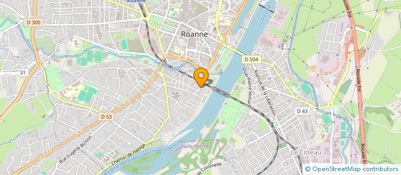 localisation de l'entreprise MADAME SANDRINE FREALDO  ROANNE