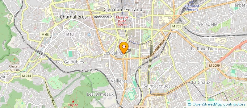 localisation de l'entreprise MADAME SANDRINE FRESILLON  CLERMONT-FERRAND