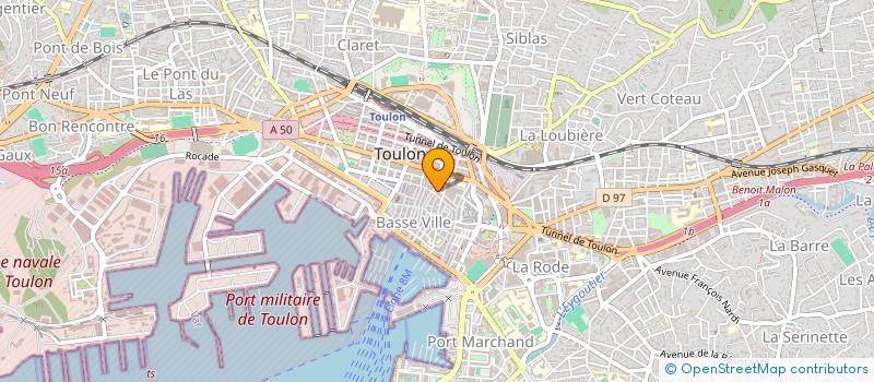 localisation de l'entreprise MADAME SANDRINE FREYBURGER  TOULON