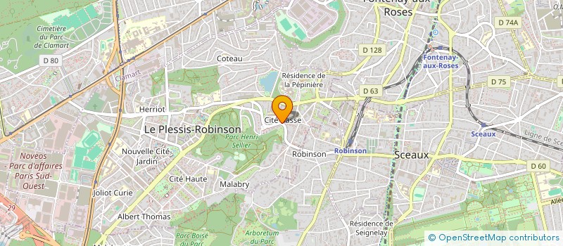 localisation de l'entreprise MADAME SANDRINE FRIAUD  LE PLESSIS-ROBINSON