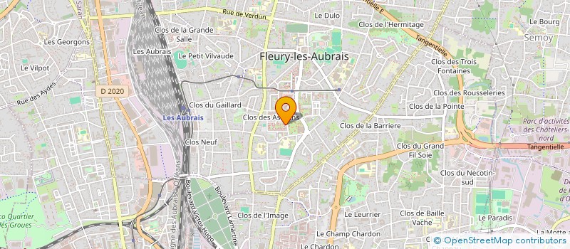 localisation de l'entreprise MADAME SANDRINE FROMENT à FLEURY-LES-AUBRAIS