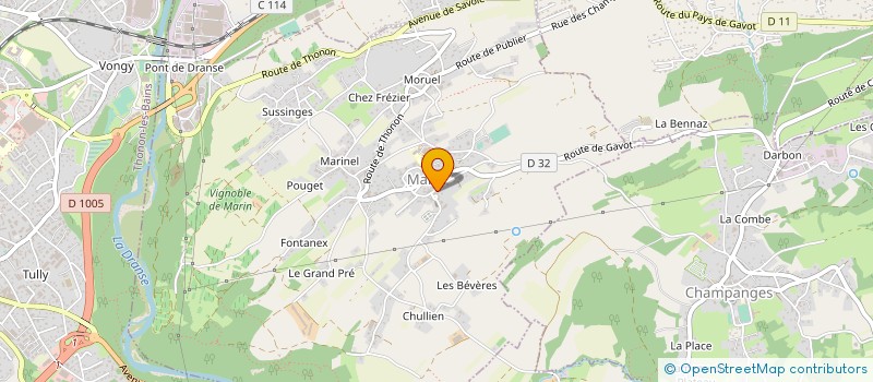 localisation de l'entreprise MADAME SANDRINE FROPPIER à MARIN