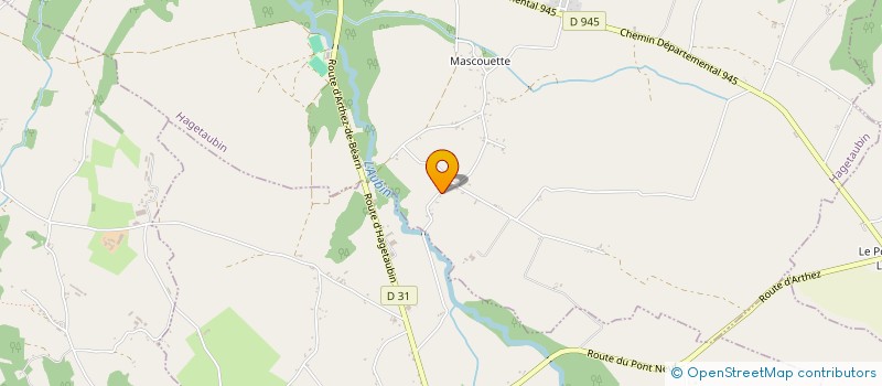 localisation de l'entreprise MADAME SANDRINE FRUTIEAUX  HAGETAUBIN