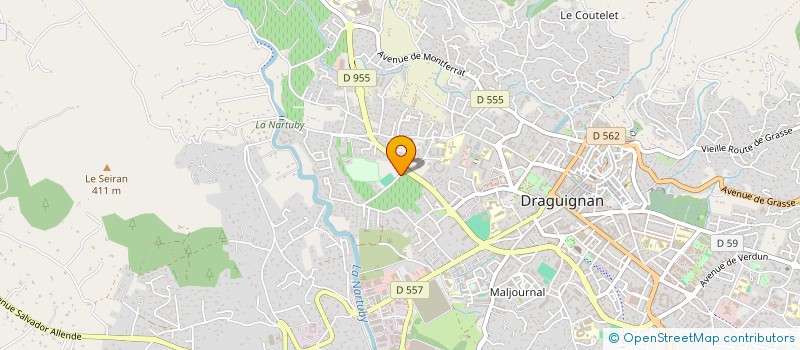 localisation de l'entreprise MADAME SANDRINE FUSTIER à DRAGUIGNAN