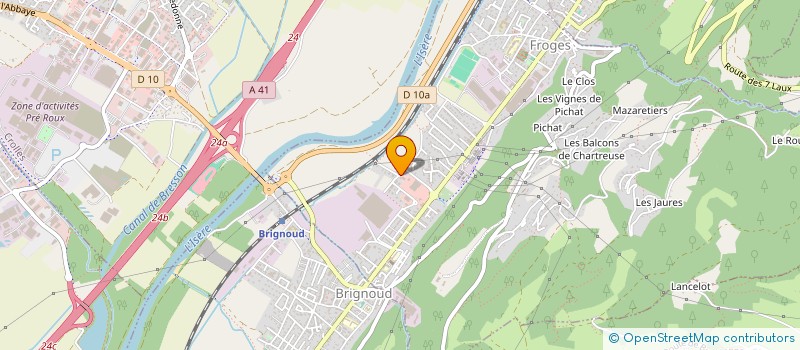 localisation de l'entreprise MADAME SANDRINE GABARD  FROGES