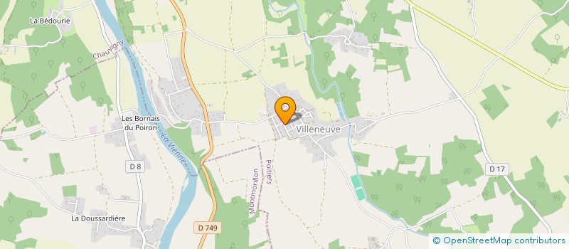 localisation de l'entreprise MADAME SANDRINE GABIGNON  CHAUVIGNY