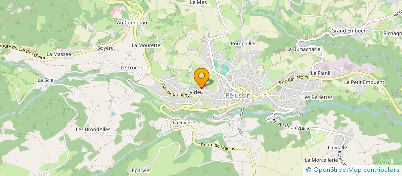 localisation de l'entreprise MADAME SANDRINE GAGATEL  PELUSSIN