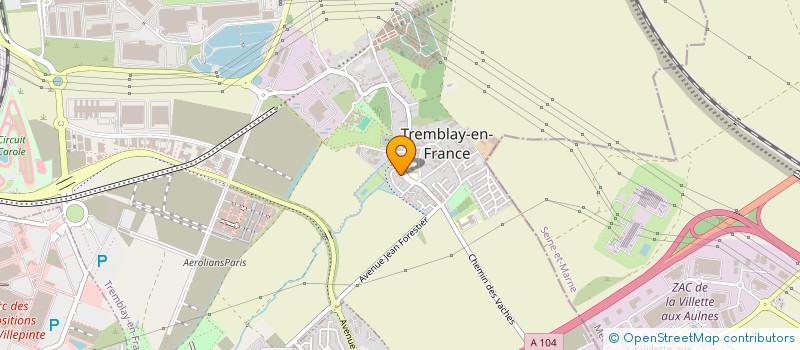 localisation de l'entreprise MADAME SANDRINE GAGO à TREMBLAY-EN-FRANCE