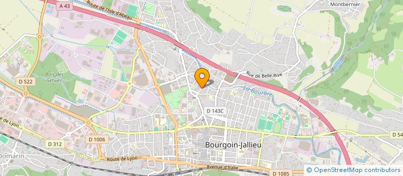 localisation de l'entreprise MADAME SANDRINE GAILLARD à BOURGOIN-JALLIEU