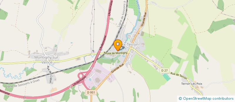 localisation de l'entreprise MADAME SANDRINE GAILLOT  POIX-TERRON