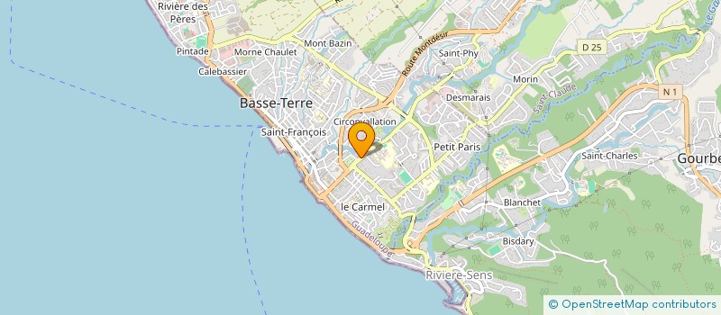 localisation de l'entreprise MADAME SANDRINE GALOIS à BASSE-TERRE