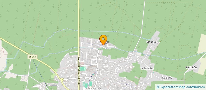 localisation de l'entreprise MADAME SANDRINE GALVAO  PARENTIS-EN-BORN