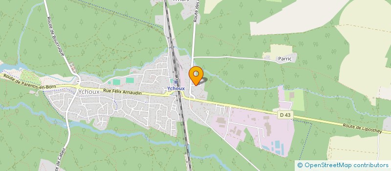 localisation de l'entreprise MADAME SANDRINE GANEVAL  YCHOUX