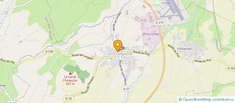 localisation de l'entreprise MADAME SANDRINE GAONA  CHASPUZAC