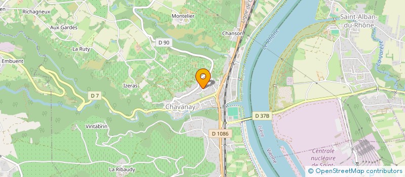 localisation de l'entreprise MADAME SANDRINE GARCES  CHAVANAY