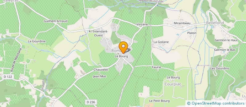 localisation de l'entreprise MADAME SANDRINE GARCIA à ROMAGNE